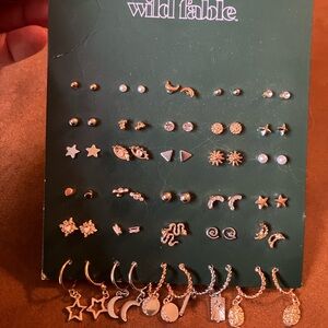 Wild Fable 36 pair gold Earring Collection